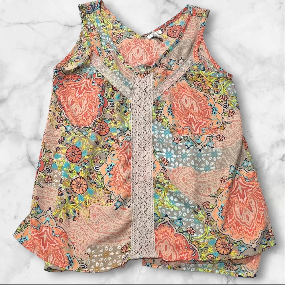 Set Of Five Sleeveless Blouse Tops Shirts Size Medium (M) C63 - Picture 7 of 7